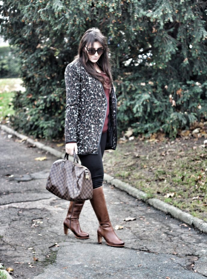 look avec bottes camel